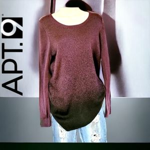 Apt. 9 purple black ombre tunic Women's size large